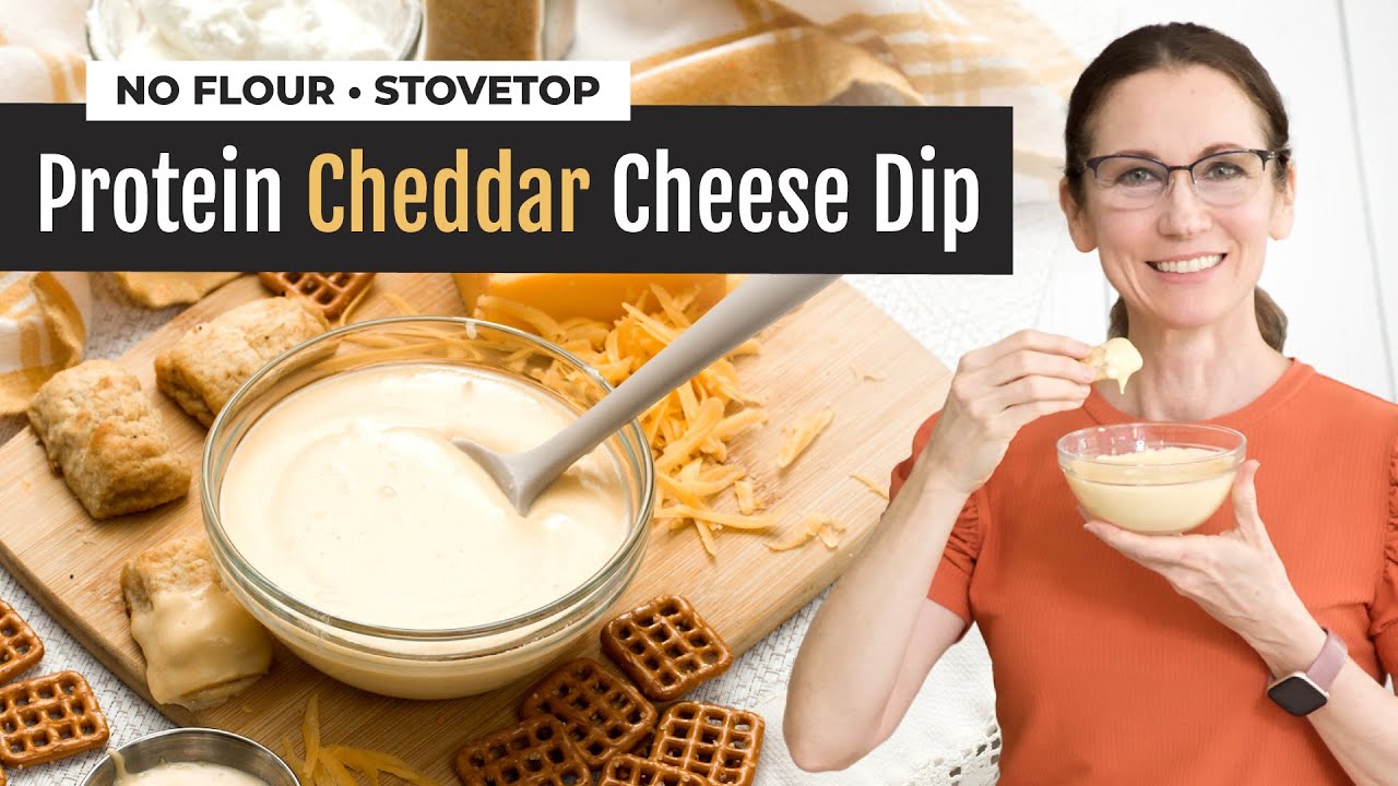 EASY Greek Yogurt Cheddar Cheese Dip or Sauce | Without Flour!