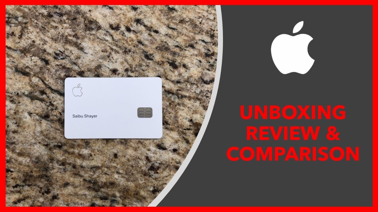 APPLE CREDIT CARD UNBOXING, REVIEW, COMPARISON