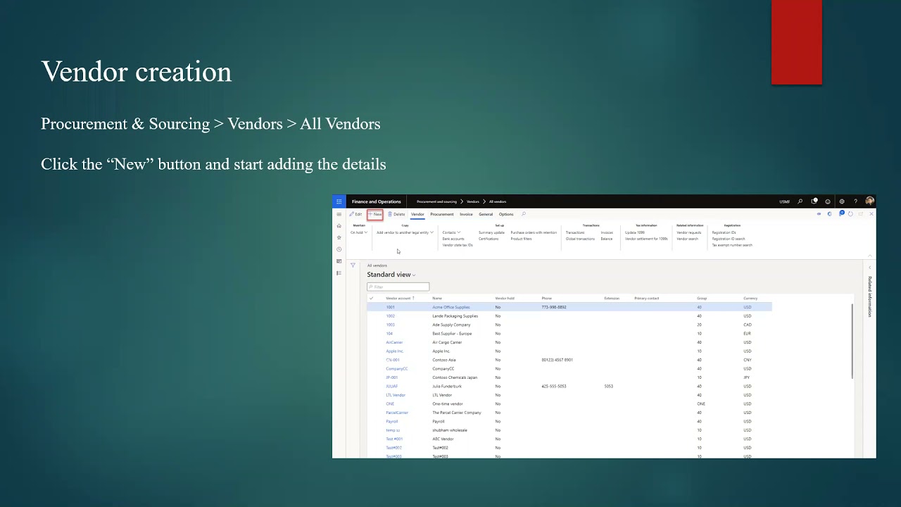 Session 2 - Vendor Management Full Course ( Microsoft Dynamics 365 )
