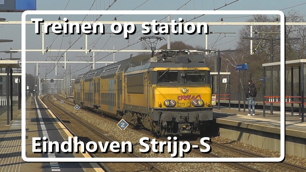 Treinen op station Eindhoven Strijp-S (vroeger Eindhoven Beukenlaan) // Dutch Train Compilation