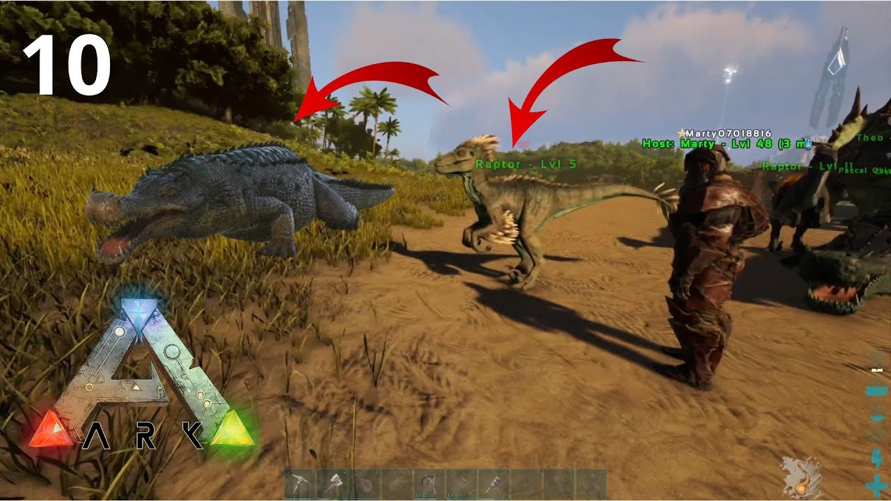 LE TAMING DES RAPTORS ET DU SARCO (Ark Survival Evolved #10)