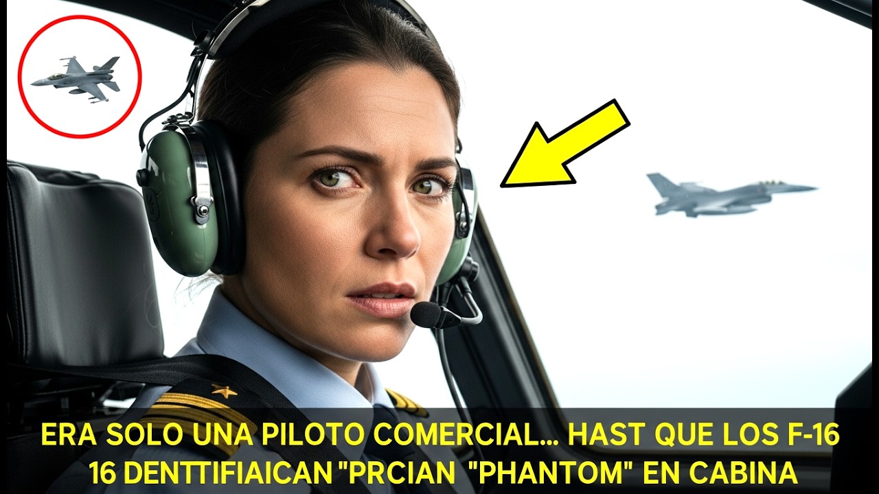 ERA SOLO UNA PILOTO COMERCIAL... HASTA QUE LOS F-16 IDENTIFICARON 