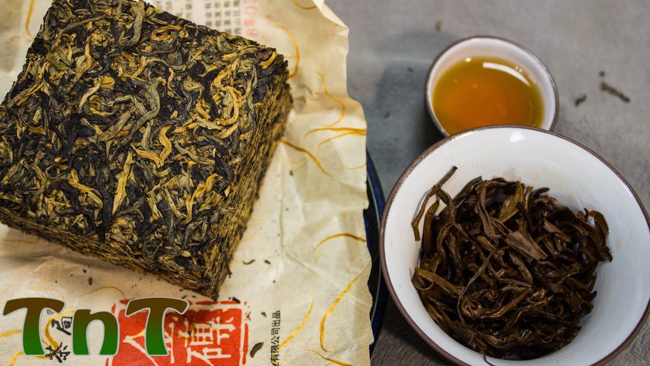 400 Years Ancient Tree Golden Buds Dian Hong Yunnan Gold Black Tea Brick - Tea Review #10