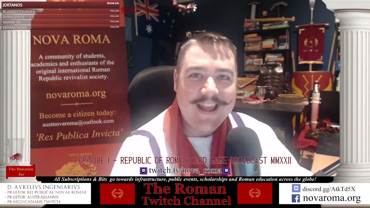 Republic of Rome Board Game Broadcast | 2022 | Episode I