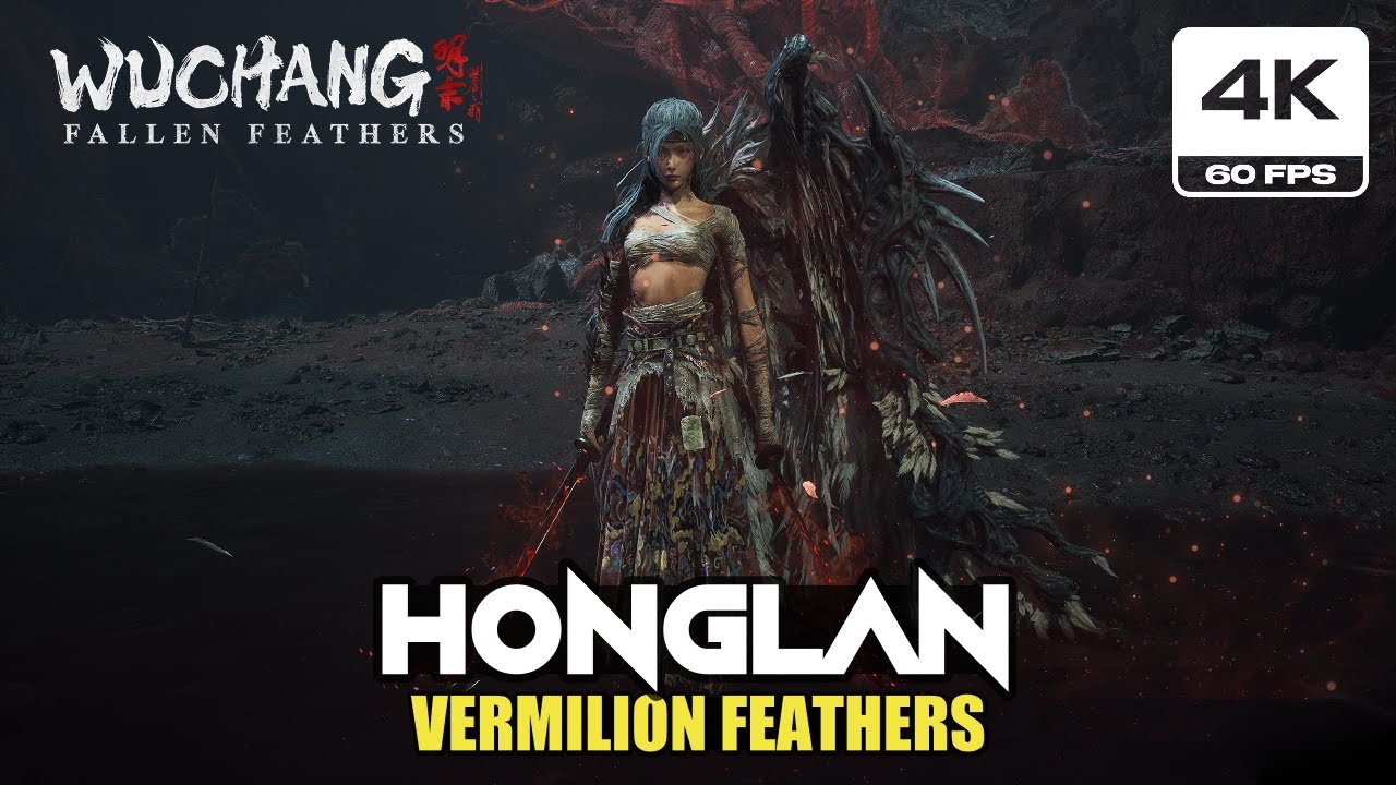 Wuchang: Fallen Feathers - Honglan (Vermilion) Boss Fight (4K 60FPS PC Extreme Graphic Settings)
