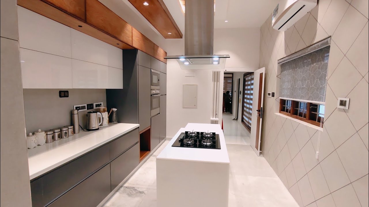 വിറകടുപ്പ് കൂടിയ ഒരു modern kitchen /kitchen tour malayalam