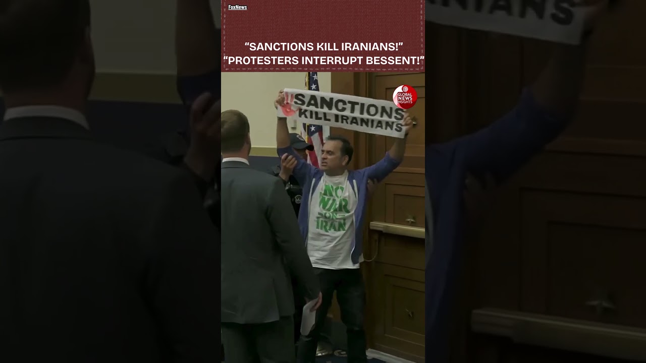 Bessent Hearing Interrupted: Protesters Ejected After &ldquo;Sanctions Kill Iranians&rdquo; and &ldquo;Cubans&rdquo; Signs