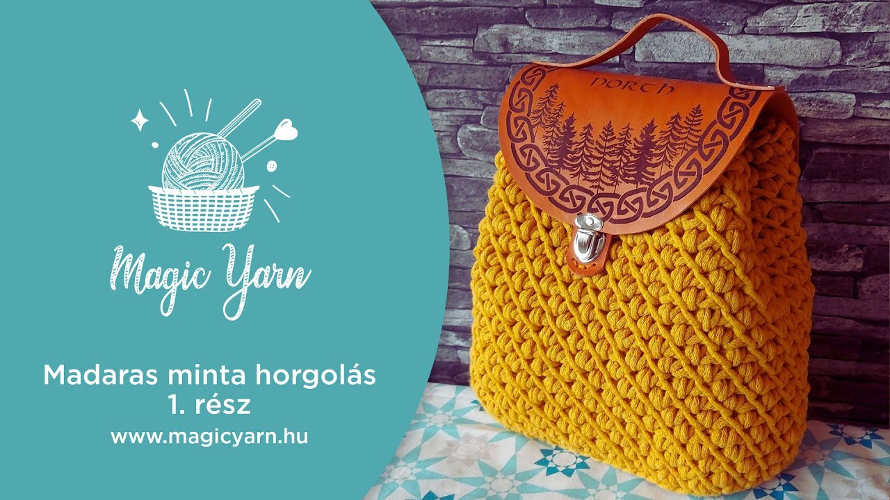 Madaras minta horgolása 1. rész