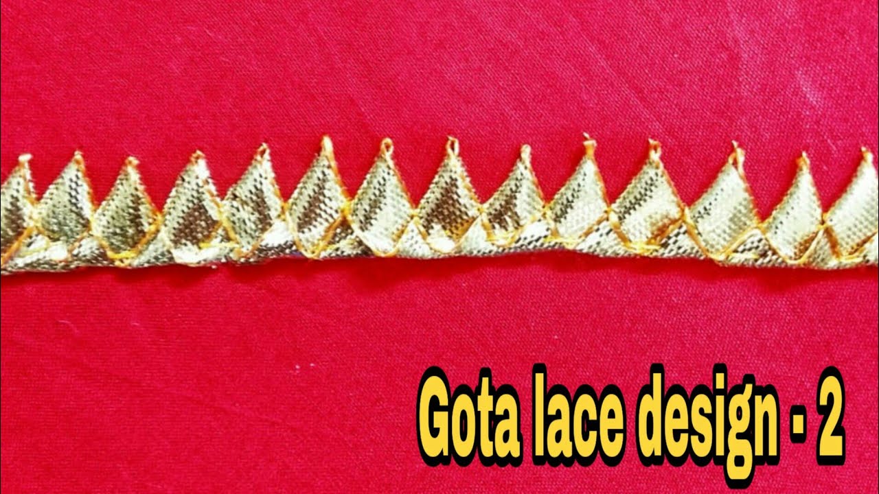 How to make gota lace | how to make gota dhanak lace | how to make gota bijiya