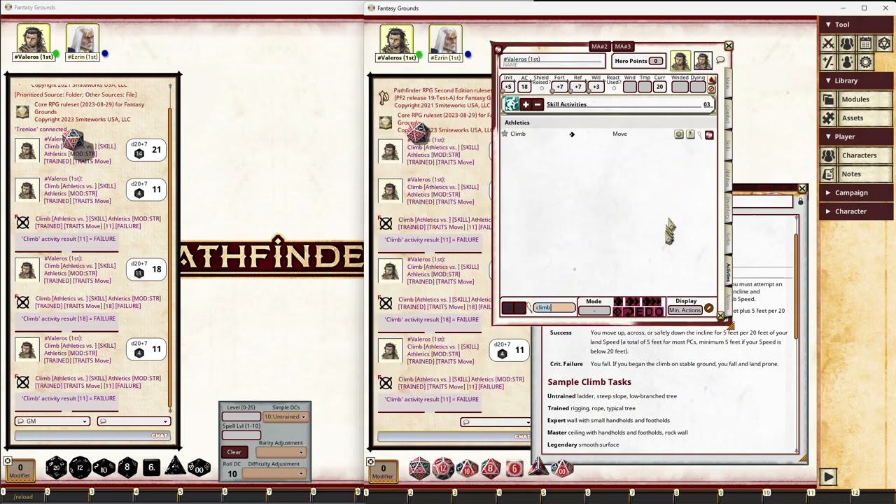 Fantasy Grounds Pathfinder 2 - Release 19 - GM DCs and Secret checks