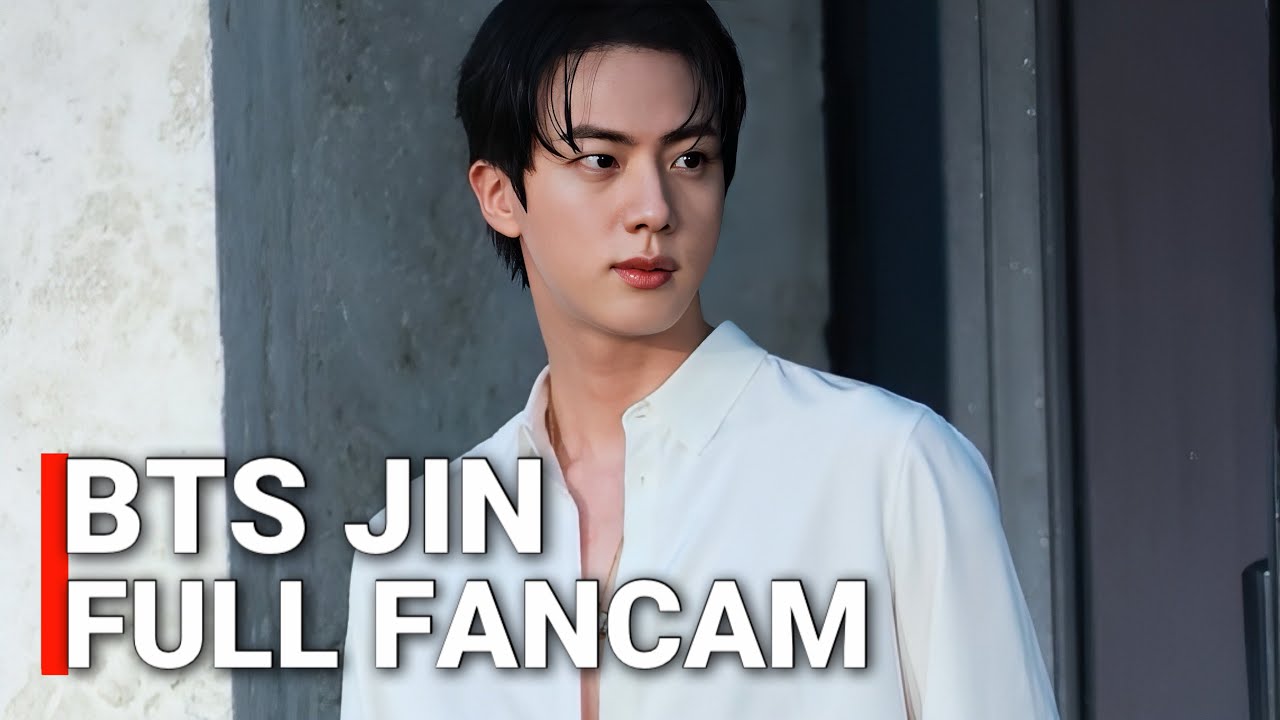 BTS Jin Arrival + Red Carpet At Gucci Fashion Show Full Fancam | Jin 진 in Milan Fashion Week 2025
