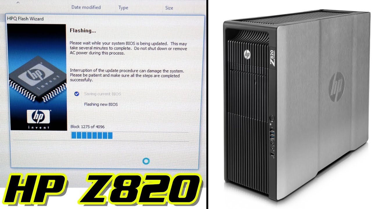 HP Z820 | HOW TO UPDATE THE BIOS [2018]
