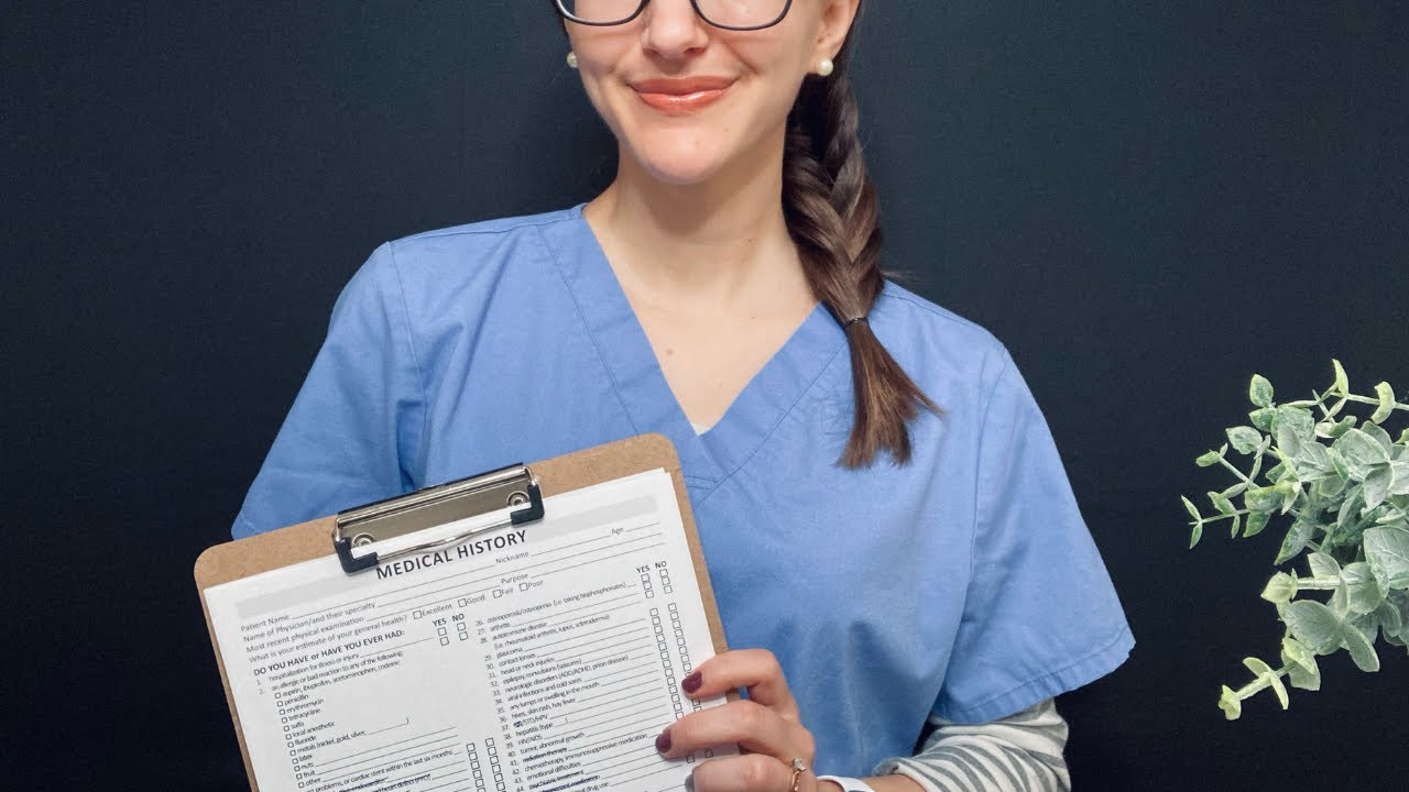 ASMR Doctor Receptionist l Asking Questions, Typing, Writing