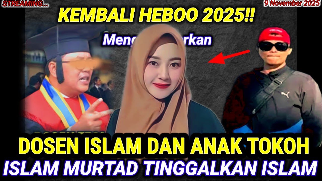 🔴 DOSEN TEOLOGI ISLAM DAN ANAK TOKOH ISLAM MURTAD JADI MISIONARIS MEMURTADKAN BANYAK JIWA!! 