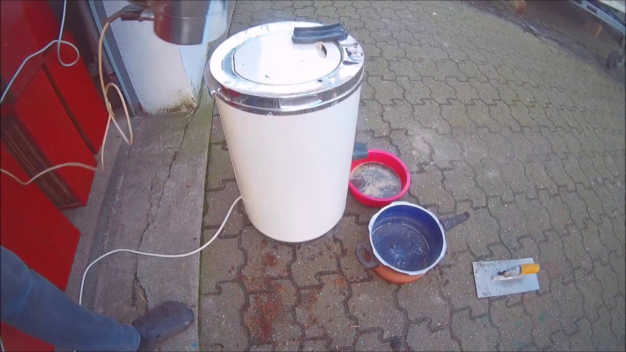 Wachs mit Schleuder gewinnen ( ein Versuch)