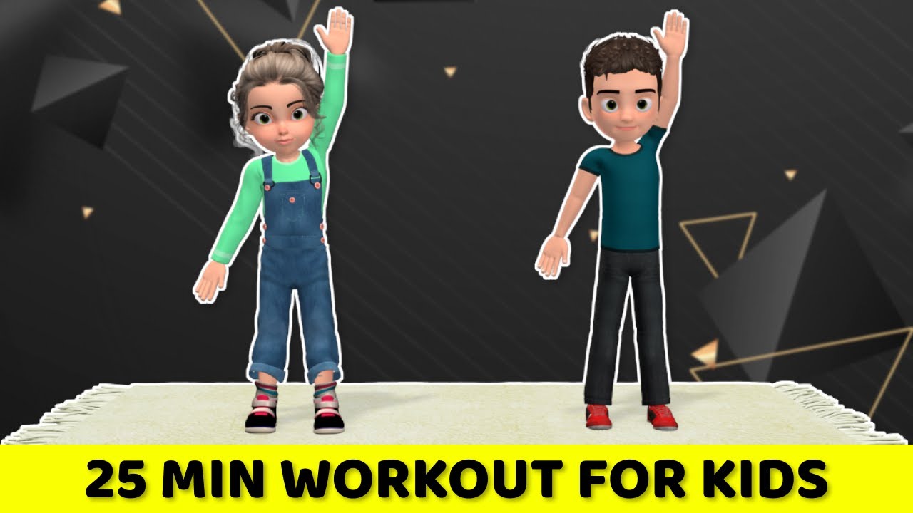 25 MINUTE FITNESS WORKOUT FOR KIDS: HOME EXERCISE