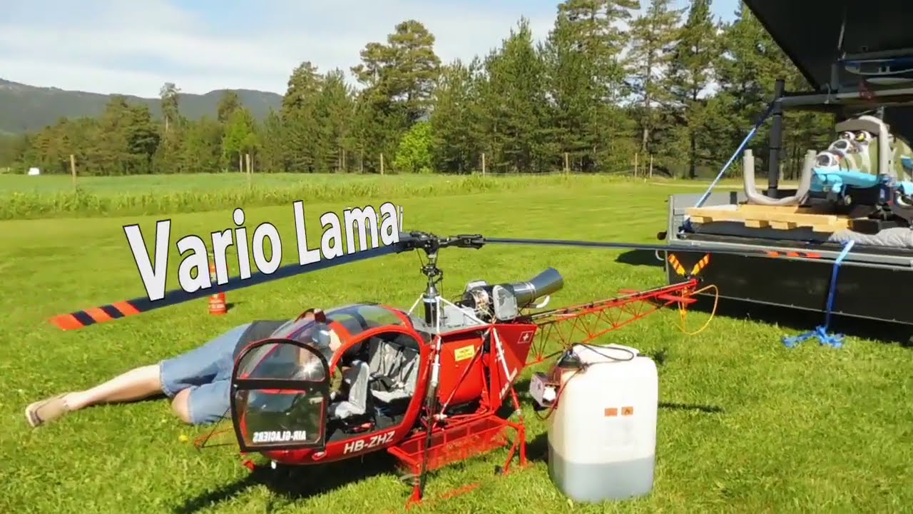 HUGE Rc Turbine Vario LAMA Helicopter