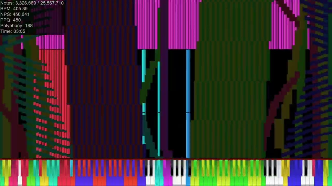 [Black midi] depressed cloud (25 million notes)