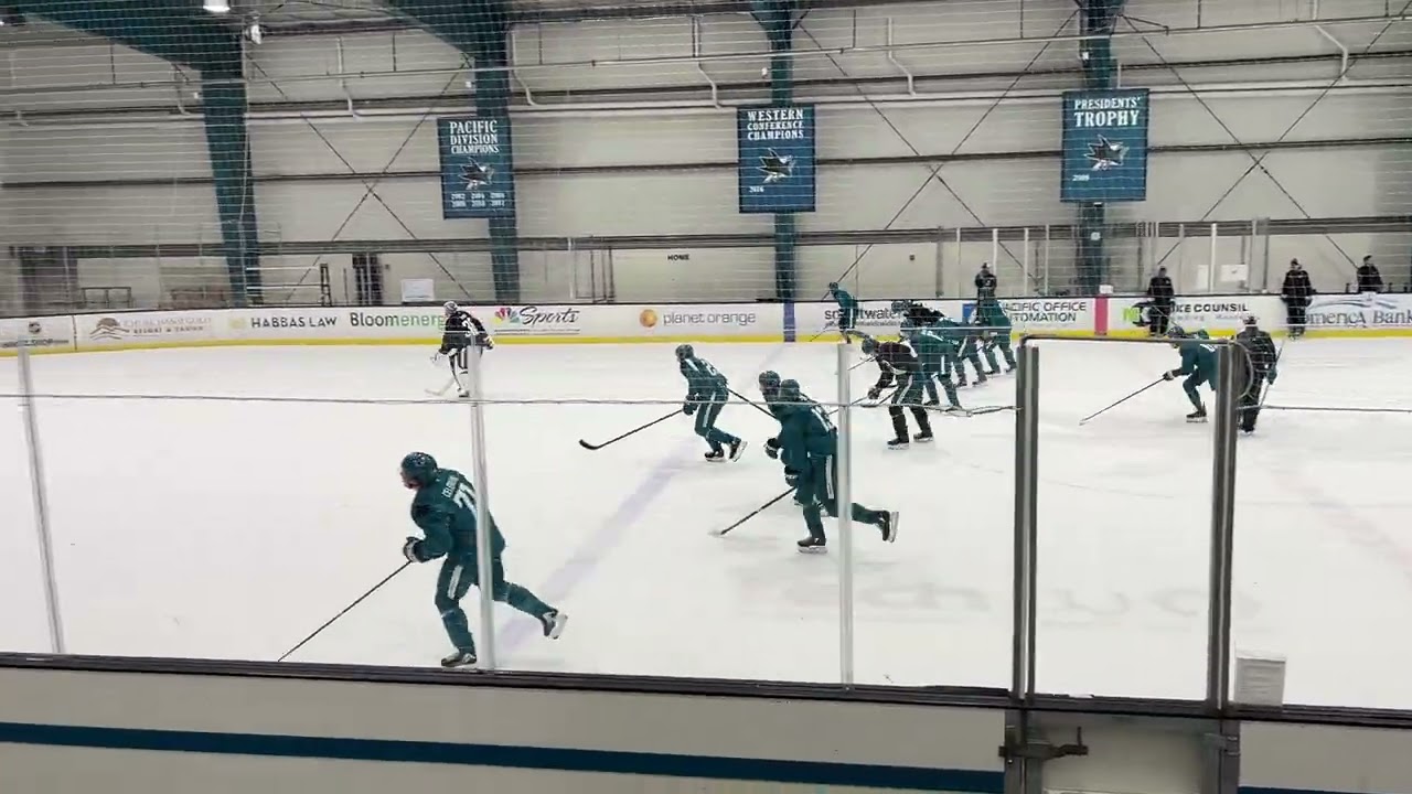 San Jose Sharks Bag Skate (09.2025 Practice Clip)