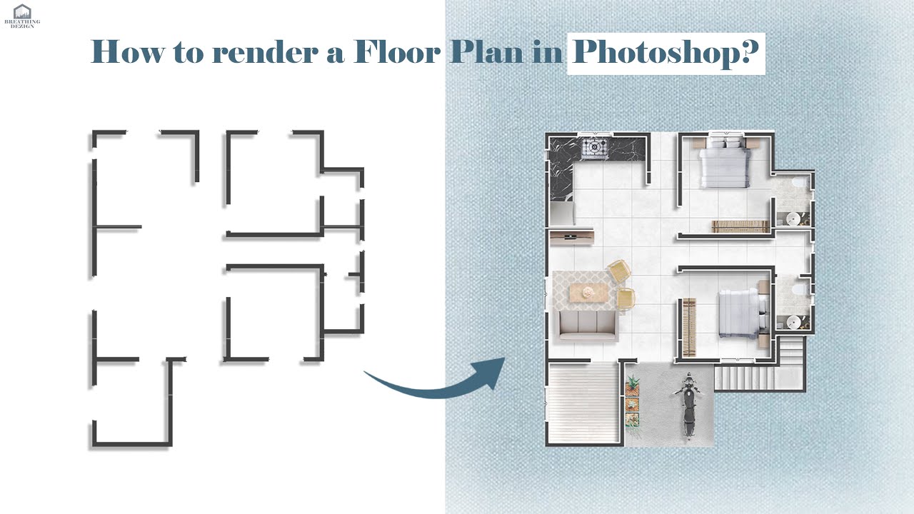 How to render a Floor Plan in Photoshop