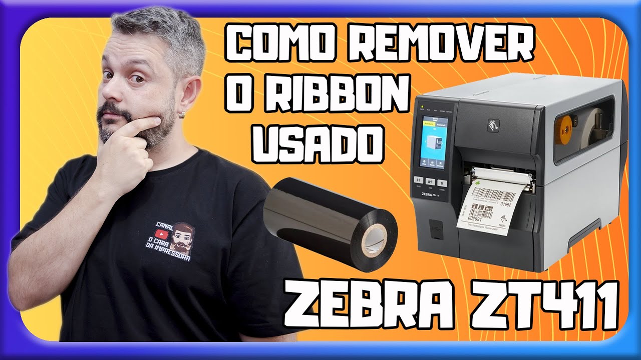 Zebra ZT411 - Como remover o ribbon usado