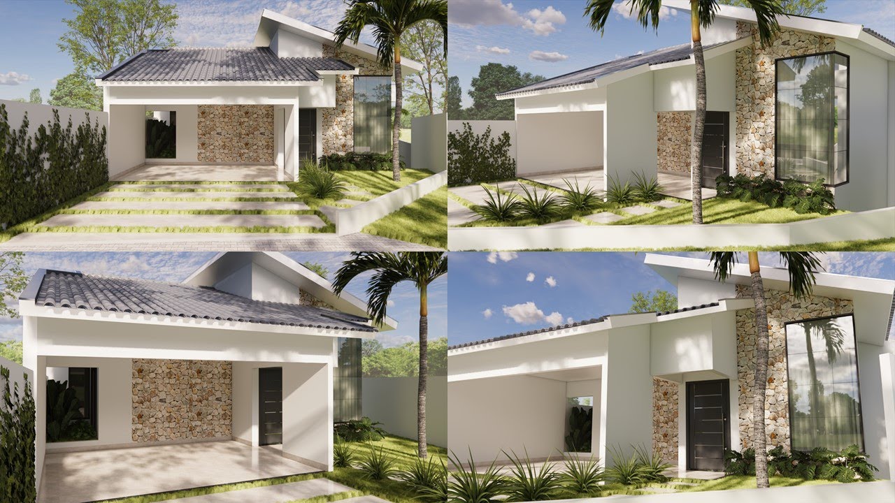 CASA EM TERRENO DECLIVE    -  ( P - 220 )