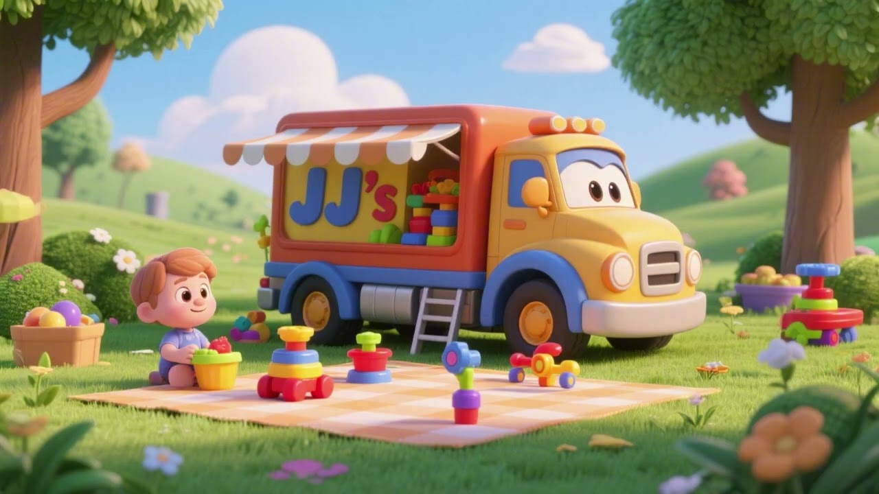 JJ’s Toy Truck Picnic 🚚🥪 | Fun Kids Adventure Song