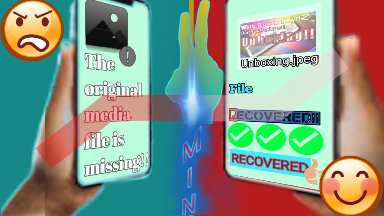 Deleted file ↔️ Recovered file(The thumbnail file got corrupt हो गया but मे नै recover किया)(2minमै)