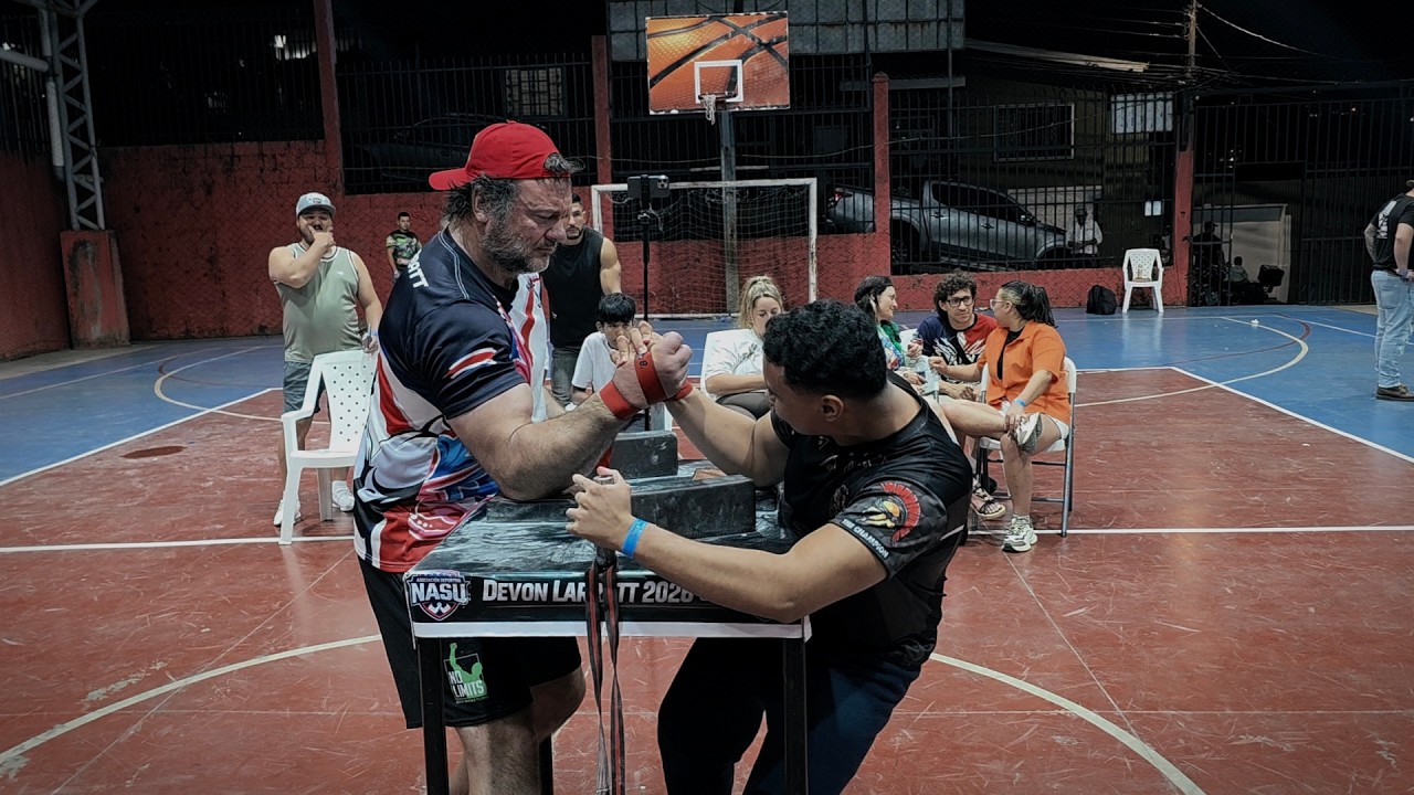 Devon Larratt en Costa Rica | Titanes de América 4 evento de NASU #armwrestling #devonlarrat