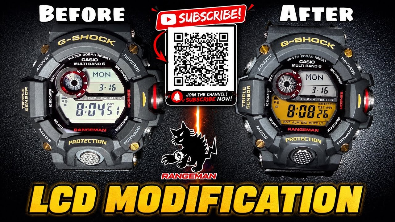 G-SHOCK GW-9400 LCD MODIFICATION