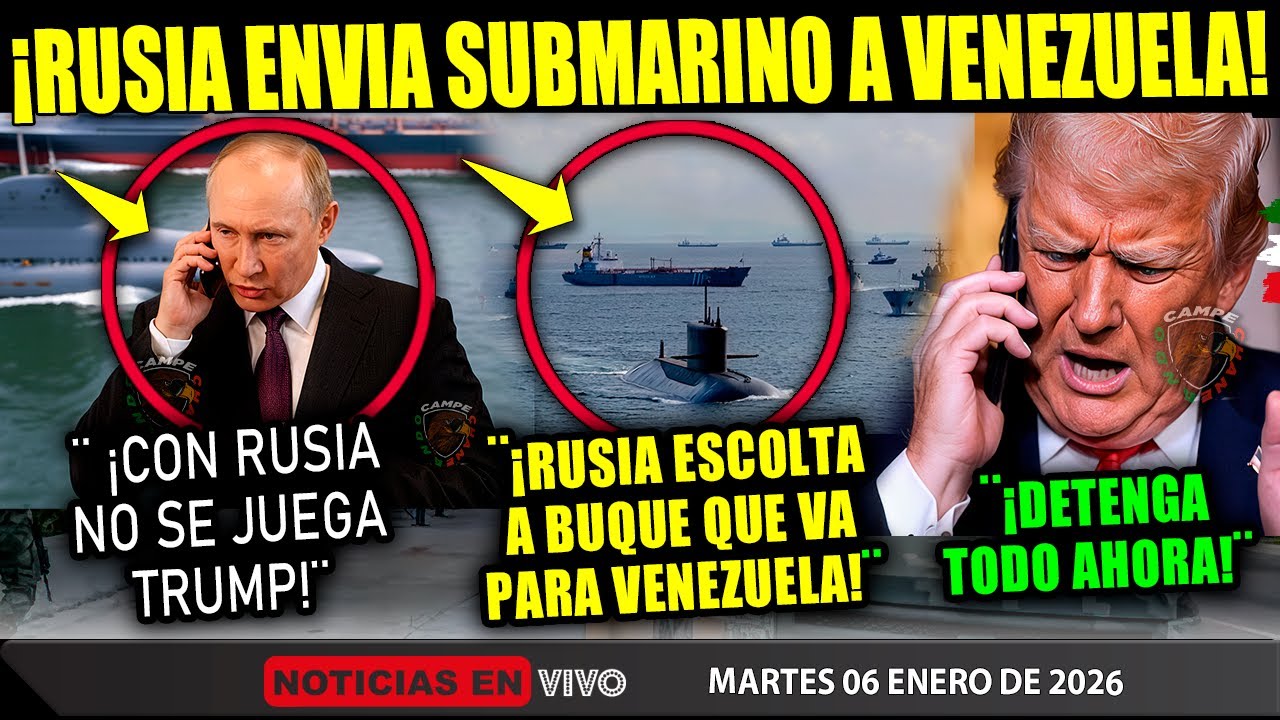 NOTICIA URGENTE! RUSIA ENVIA SUBMARINO A VENEZUELA &iexcl;TRUMP NO LO VIO VENIR ESTA MISMA NOCHE!
