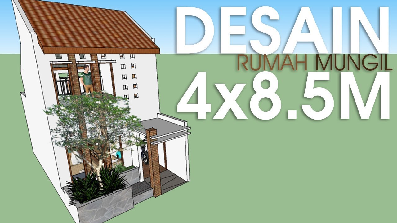 DESAIN RUMAH MINIMALIS MUNGIL 4x8m (Tiny House)