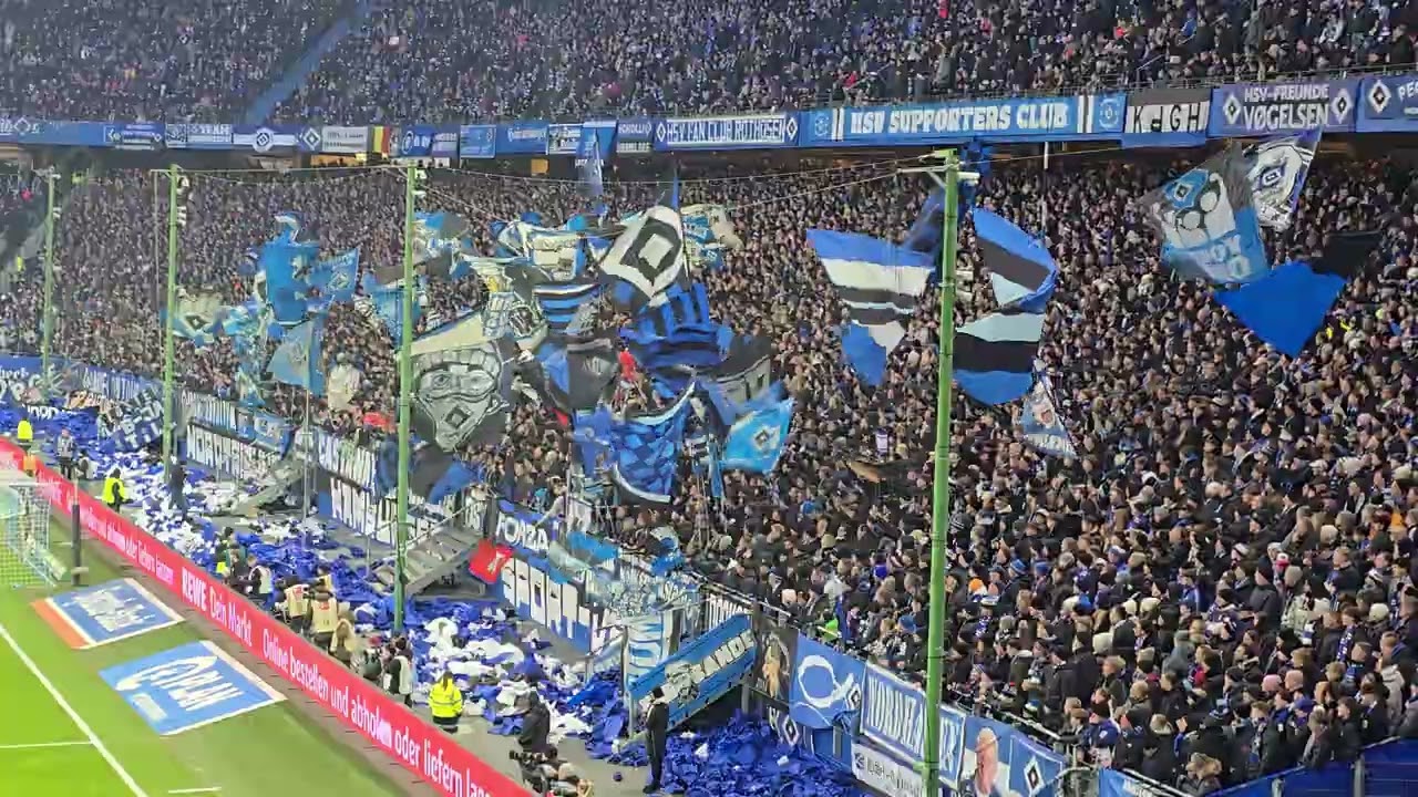 Hamburger SV  gegen Union Berlin HSV Support der Nordtribüne!