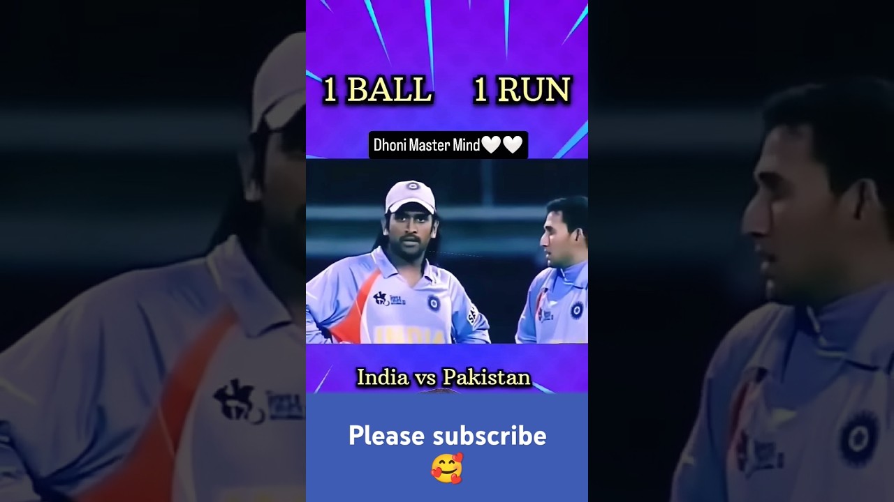 1 RUN 1 BOL 🥶 MASTER MIND 🤯 DHONI 3M views #cricket #ipl #msdhoni #dhoni #thaladhoni