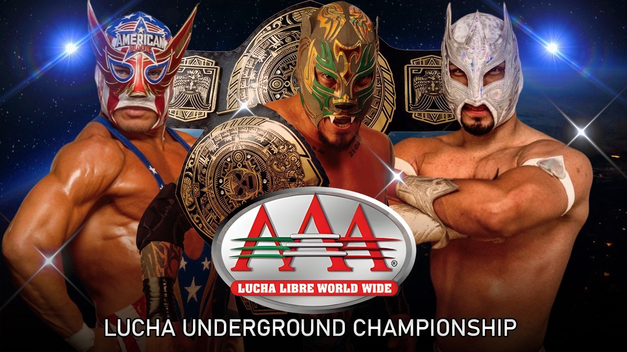 Эль Гранде Американо против Экстрим Тайгера против Командера — Чемпион Lucha Underground (AAA WWE...
