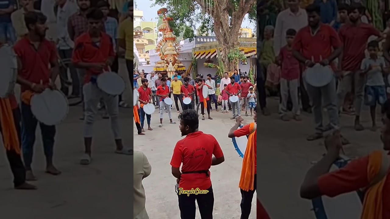 Bellandur Pallaki Utsava 2024 #viral #tamate #dance #festival #Pallaki #bellandur @templecrewww
