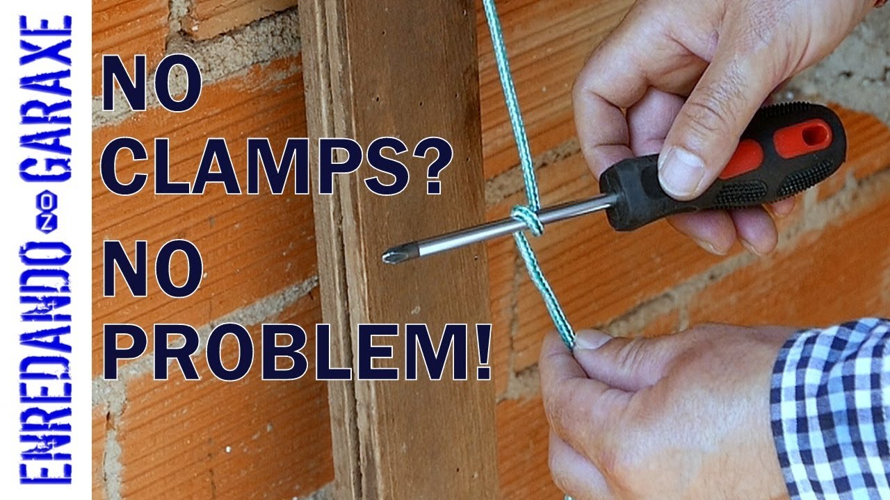 How to clamp wood without clamps
