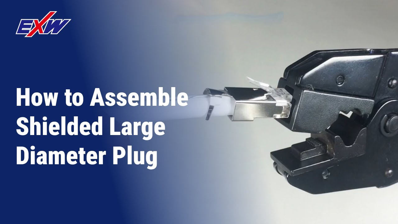 How to assembly RJ45 Cat.6A Shielded Large Diameter Plug?