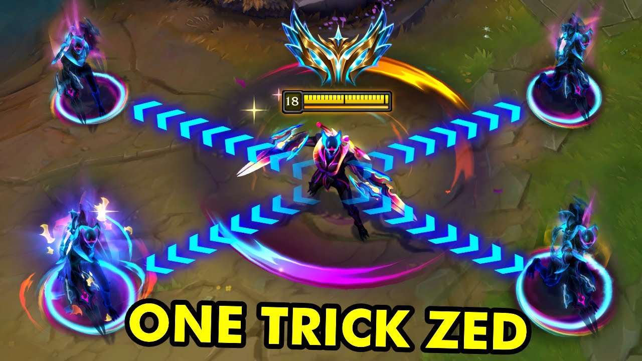 How RANK 1 Zed Mains Carry in High Elo...