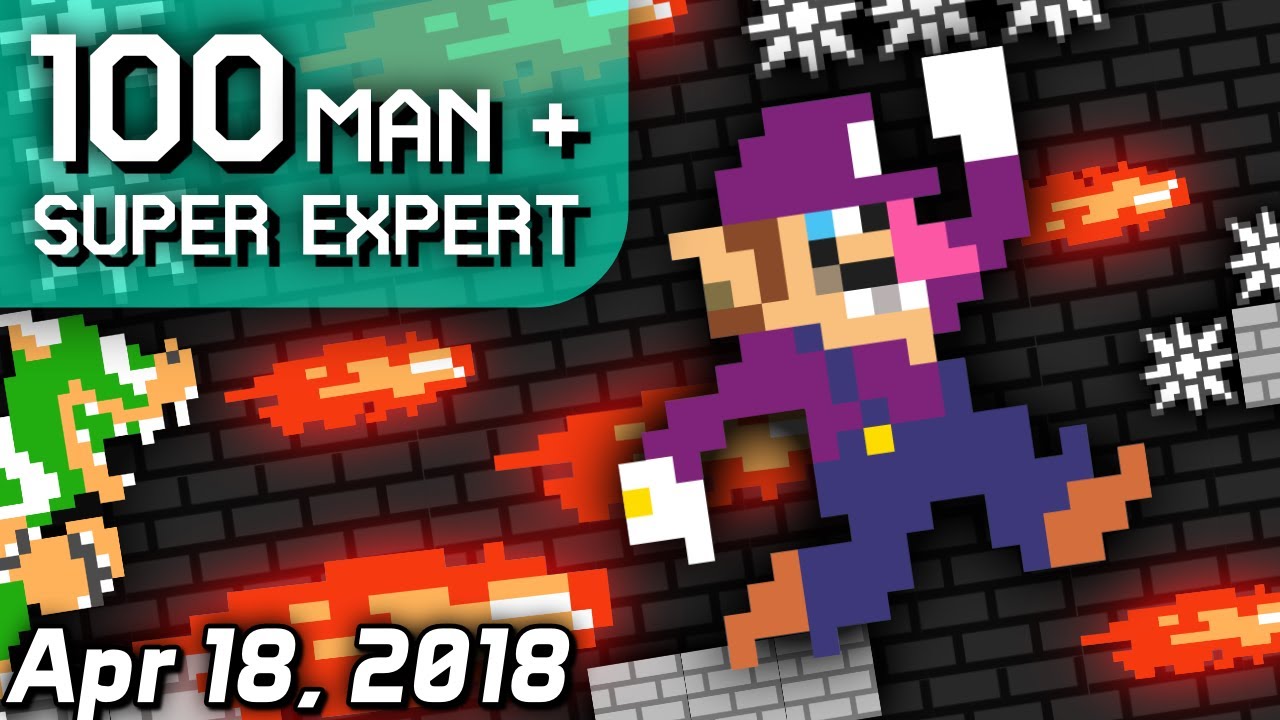 [SimpleFlips] Super Mario Maker: 100 Man Expert & Super Expert [Apr 18, 2018]