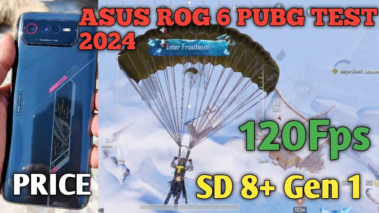 ASUS ROG 6 PUBG TEST l HANDCAM 4 Finger l Smooth+ 120FPS Gameplay l PUBG MOBILE.