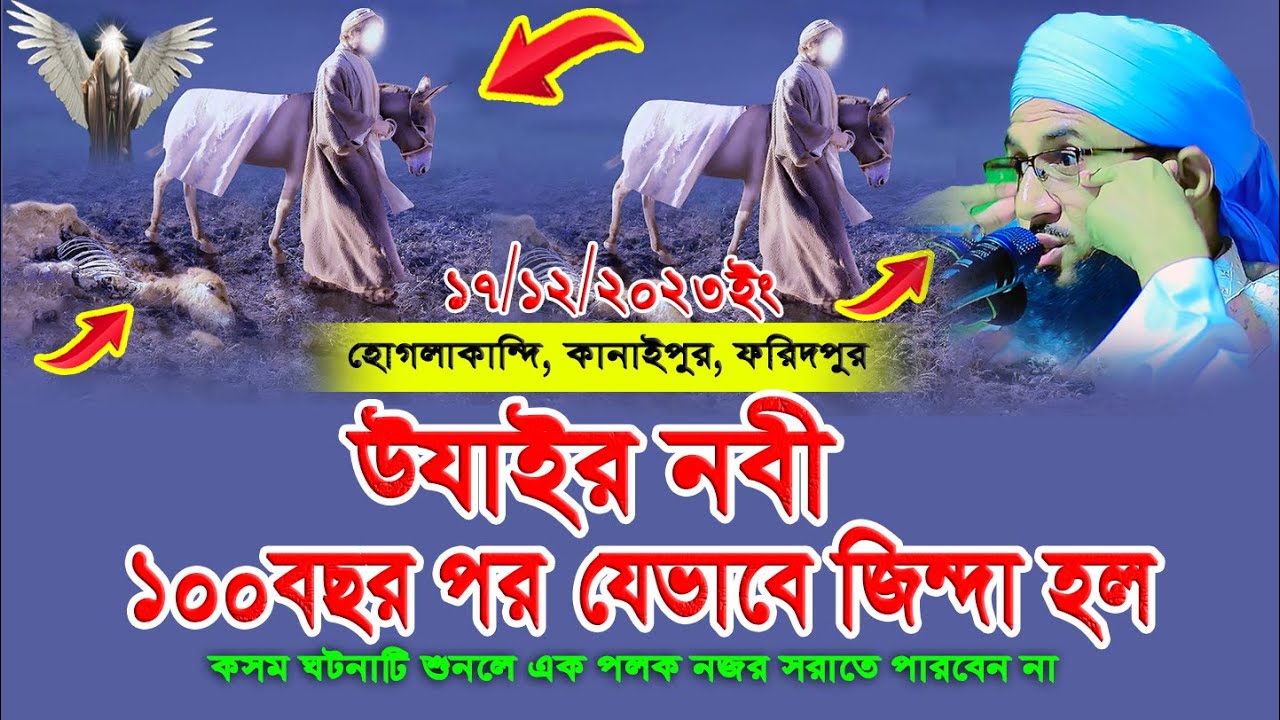 ১০০ বছর পর যেভাবে জীবিত হলেন উযাইর আঃ || Hazrat Uzair || মুফতী আব্দুর রব ফরিদী || new waz 2023