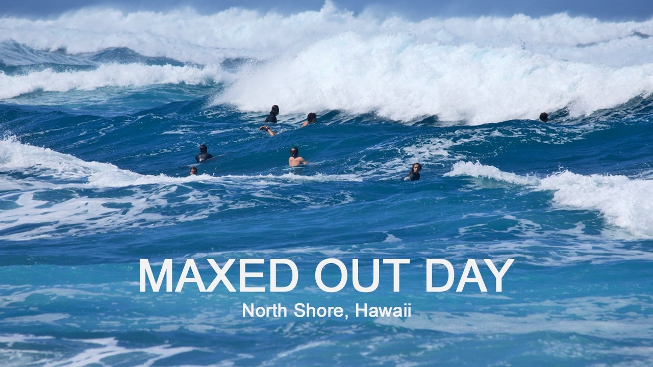 North Shore almost MAXED-OUT Most people thought only WAIMEA was surfable..Then This Spot GOES OFF