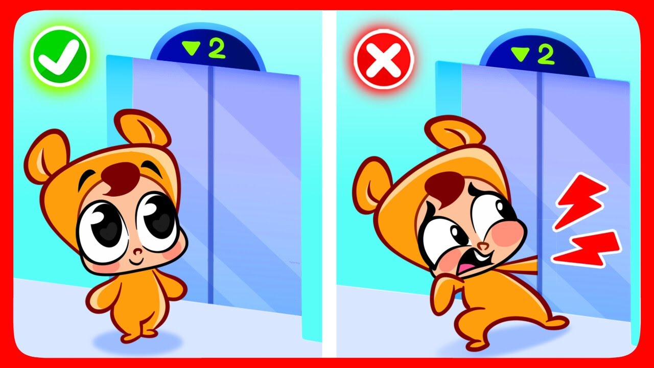 No saltes en los ascensores 🔼🔽 Canción de seguridad en el ascensor 👶 Canciones infantiles