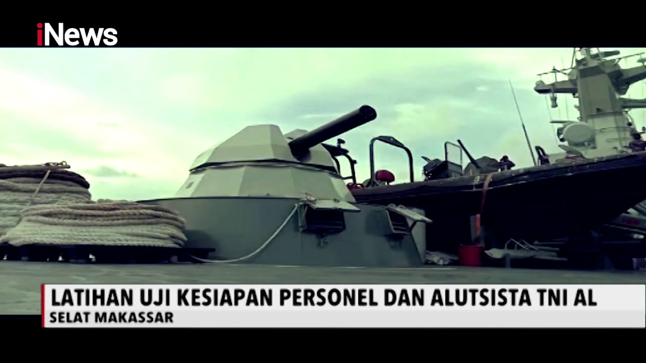 KRI Tombak-629 Gelar Latihan Tembak Meriam di Selat Makassar - iNews Pagi 01/11