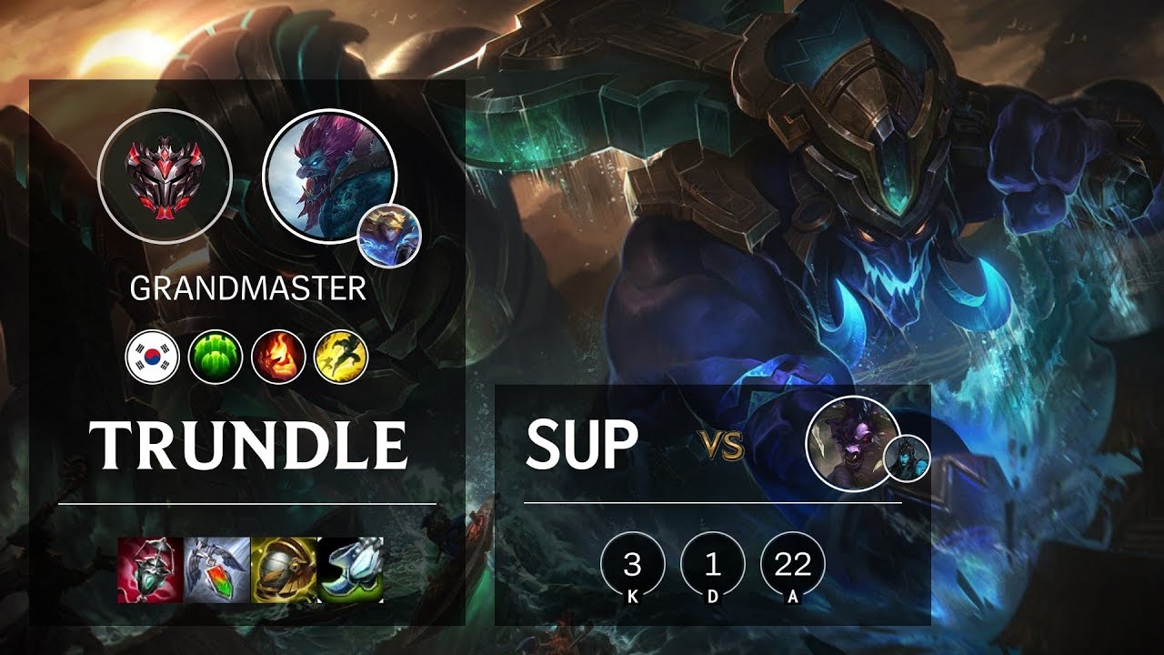 Trundle Support vs Alistar - KR Grandmaster Patch 10.10