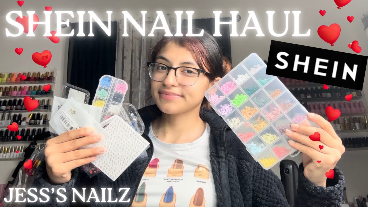 SHEIN NAIL HAUL : Valentine’s Nails 