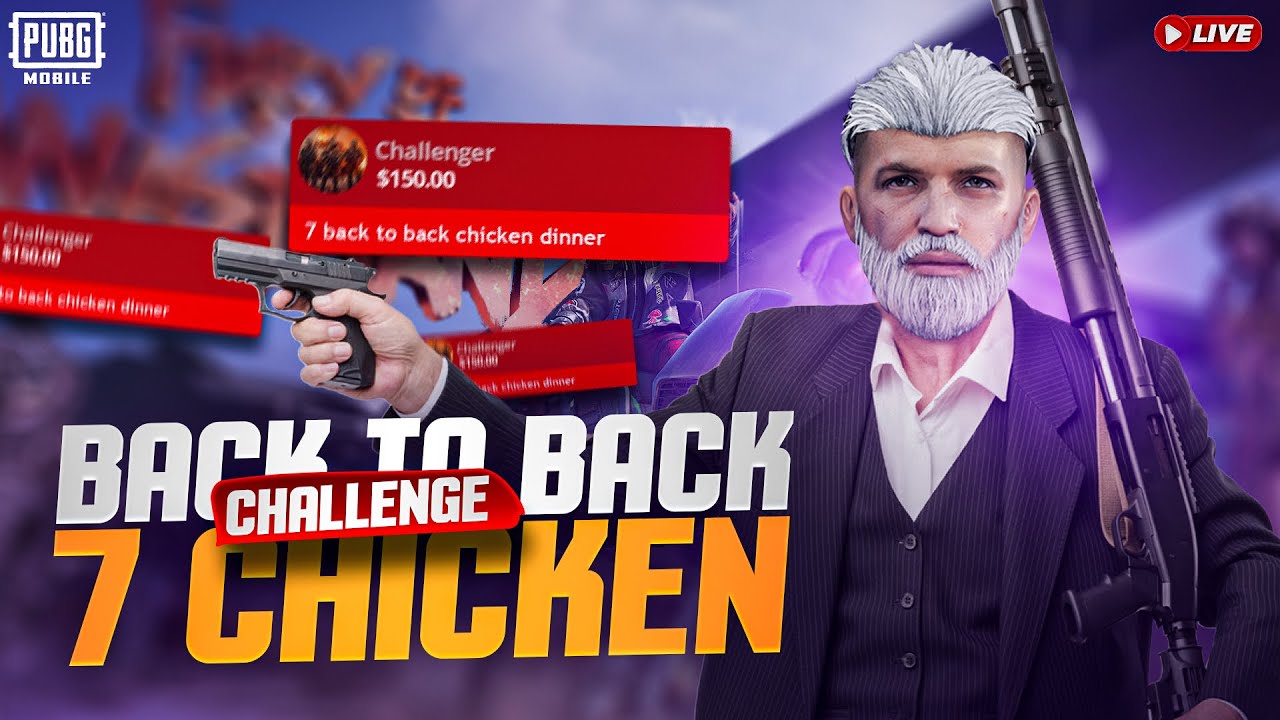 7 Chicken Back To Back Challenge | Pubg Mobile | HOW SAMI