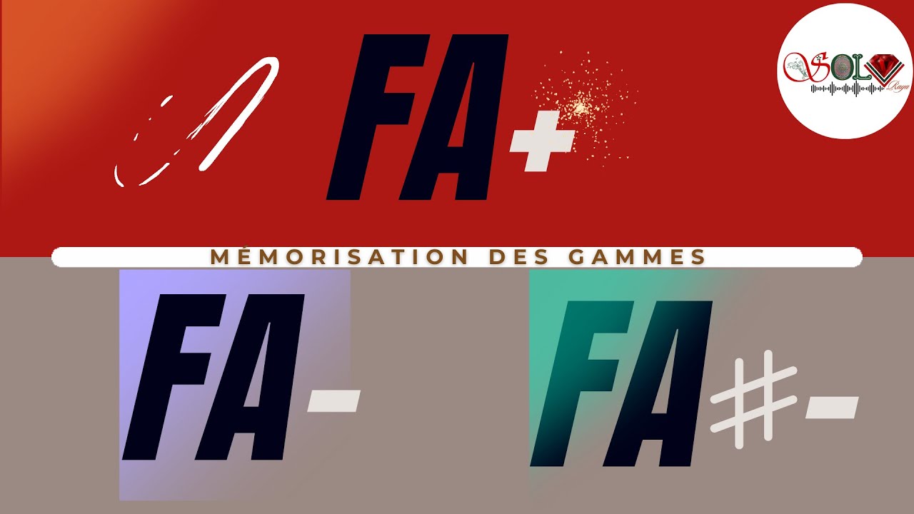 Accords Fa Dièse mineur versus Fa mineur & Fa Majeur