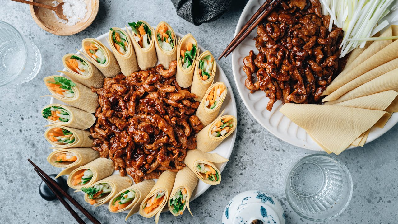 Jing Jiang Rou Si (Shredded Pork with Brown Sauce, 京酱肉丝) Recipe
